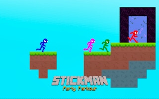 Stickman Party Parkour - Multiplayer Obstacle Challenge