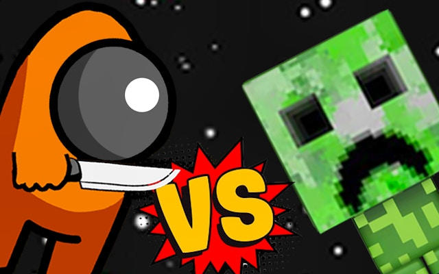 Among vs Creeper: Space Survival