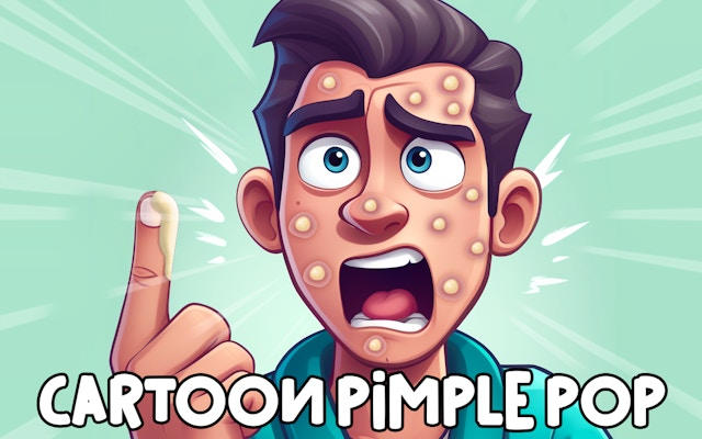 Cartoon Pimple Pop - Celebrity Skincare Game