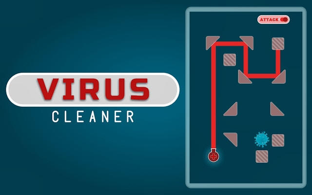 Virus Cleaner Laser Puzzle Game