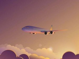 Airplane Travel Scene Puzzle