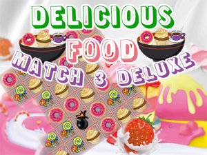 Delicious Food Match 3 Deluxes Puzzle Game