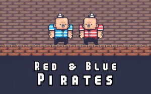 2 Player Red Blue Pirates: Twin Pirate Adventure Online Arcade Game
