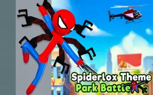 Spiderlox Theme Park Battle - Superhero Sandbox Adventure Online Game