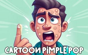 Cartoon Pimple Pop - Celebrity Skincare Online Game