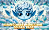 Mindfulness Meditation Colors Page - Relaxing Coloring Game