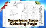 Superhero Saga Coloring Book Game