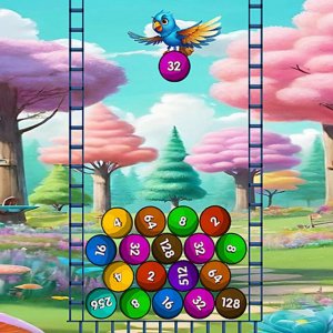 Funny Balls 2048 Online Puzzle Game